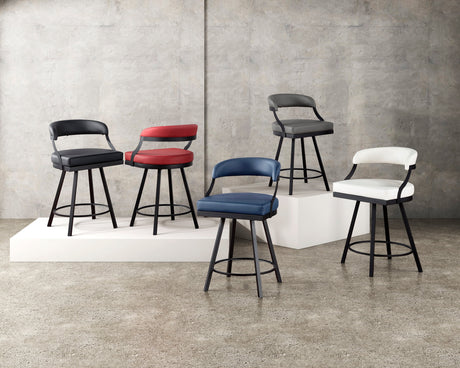 Crowley Black Swivel Pub Height Chair, Set of 2 by Homelegance at Eve Furniture