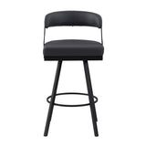 Crowley Black Swivel Pub Height Chair, Set of 2 by Homelegance at Eve Furniture