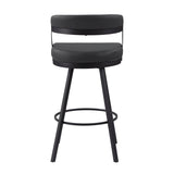 Crowley Black Swivel Pub Height Chair, Set of 2 by Homelegance at Eve Furniture
