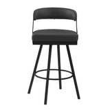 Crowley Black Swivel Pub Height Chair, Set of 2 by Homelegance at Eve Furniture