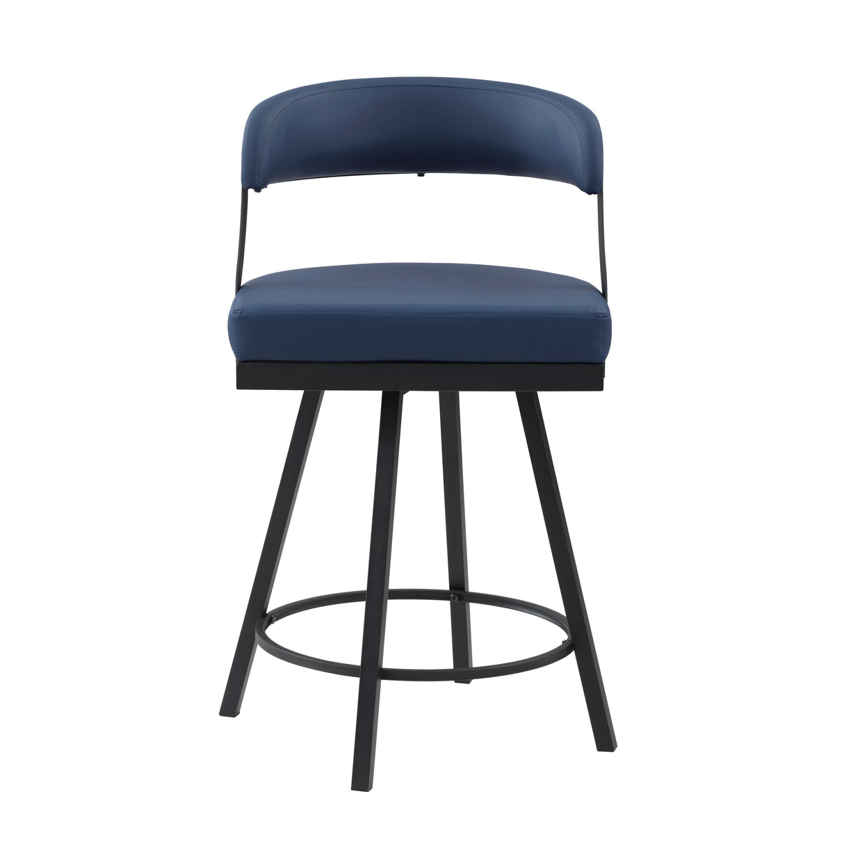 Crowley Blue Swivel Counter Height Chair, Set of 2 by Homelegance at Eve Furniture