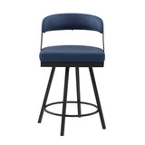 Crowley Blue Swivel Counter Height Chair, Set of 2 by Homelegance at Eve Furniture