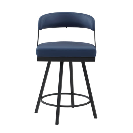 Crowley Blue Swivel Counter Height Chair, Set of 2 by Homelegance at Eve Furniture