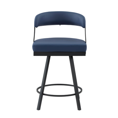 Crowley Blue Swivel Counter Height Chair, Set of 2 by Homelegance at Eve Furniture