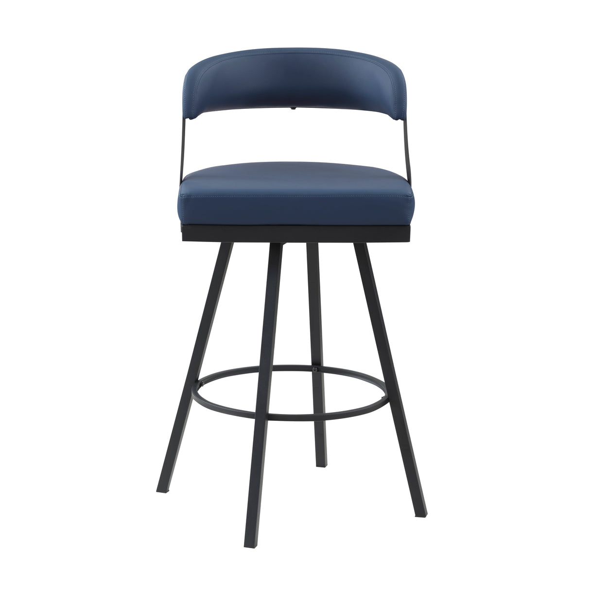 Crowley Blue Swivel Pub Height Chair, Set of 2 by Homelegance at Eve Furniture