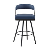 Crowley Blue Swivel Pub Height Chair, Set of 2 by Homelegance at Eve Furniture