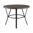 Crowley Brown/Black Modern Round Counter Height Set by Homelegance at Eve Furniture
