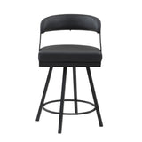 Crowley Brown/Black Modern Round Counter Height Set by Homelegance at Eve Furniture