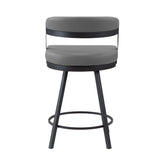 Crowley Gray Swivel Counter Height Chair, Set of 2 by Homelegance at Eve Furniture