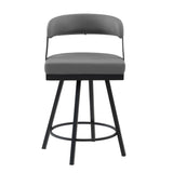 Crowley Gray Swivel Counter Height Chair, Set of 2 by Homelegance at Eve Furniture