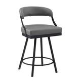 Crowley Gray Swivel Counter Height Chair, Set of 2 by Homelegance at Eve Furniture