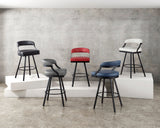 Crowley Gray Swivel Pub Height Chair, Set of 2 by Homelegance at Eve Furniture