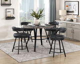Crowley Red Swivel Pub Height Chair, Set of 2 by Homelegance at Eve Furniture