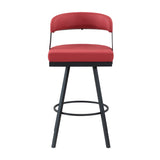 Crowley Red Swivel Pub Height Chair, Set of 2 by Homelegance at Eve Furniture