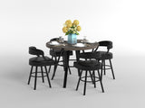 Crowley Red Swivel Pub Height Chair, Set of 2 by Homelegance at Eve Furniture