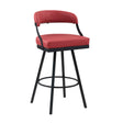 Crowley Red Swivel Pub Height Chair, Set of 2 by Homelegance at Eve Furniture
