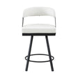 Crowley White Swivel Counter Height Chair, Set of 2 by Homelegance at Eve Furniture
