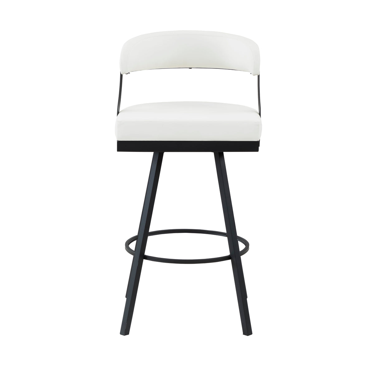 Crowley White Swivel Pub Height Chair, Set of 2 by Homelegance at Eve Furniture