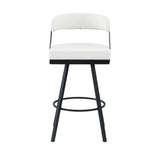 Crowley White Swivel Pub Height Chair, Set of 2 by Homelegance at Eve Furniture