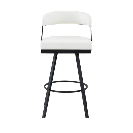 Crowley White Swivel Pub Height Chair, Set of 2 by Homelegance at Eve Furniture