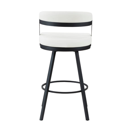 Crowley White Swivel Pub Height Chair, Set of 2 by Homelegance at Eve Furniture