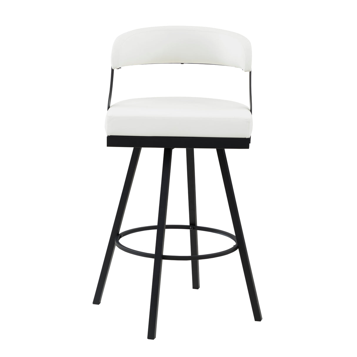 Crowley White Swivel Pub Height Chair, Set of 2 by Homelegance at Eve Furniture