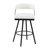 Crowley White Swivel Pub Height Chair, Set of 2 by Homelegance at Eve Furniture