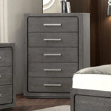 Crowthorne Warm Gray 5-Piece Queen Bedroom Set by Furniture of America at Eve Furniture