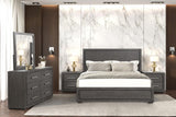 Crowthorne Warm Gray King Panel Bed by Furniture of America at Eve Furniture
