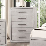 Crowthorne White Oak 5-Piece Queen Bedroom Set by Furniture of America at Eve Furniture
