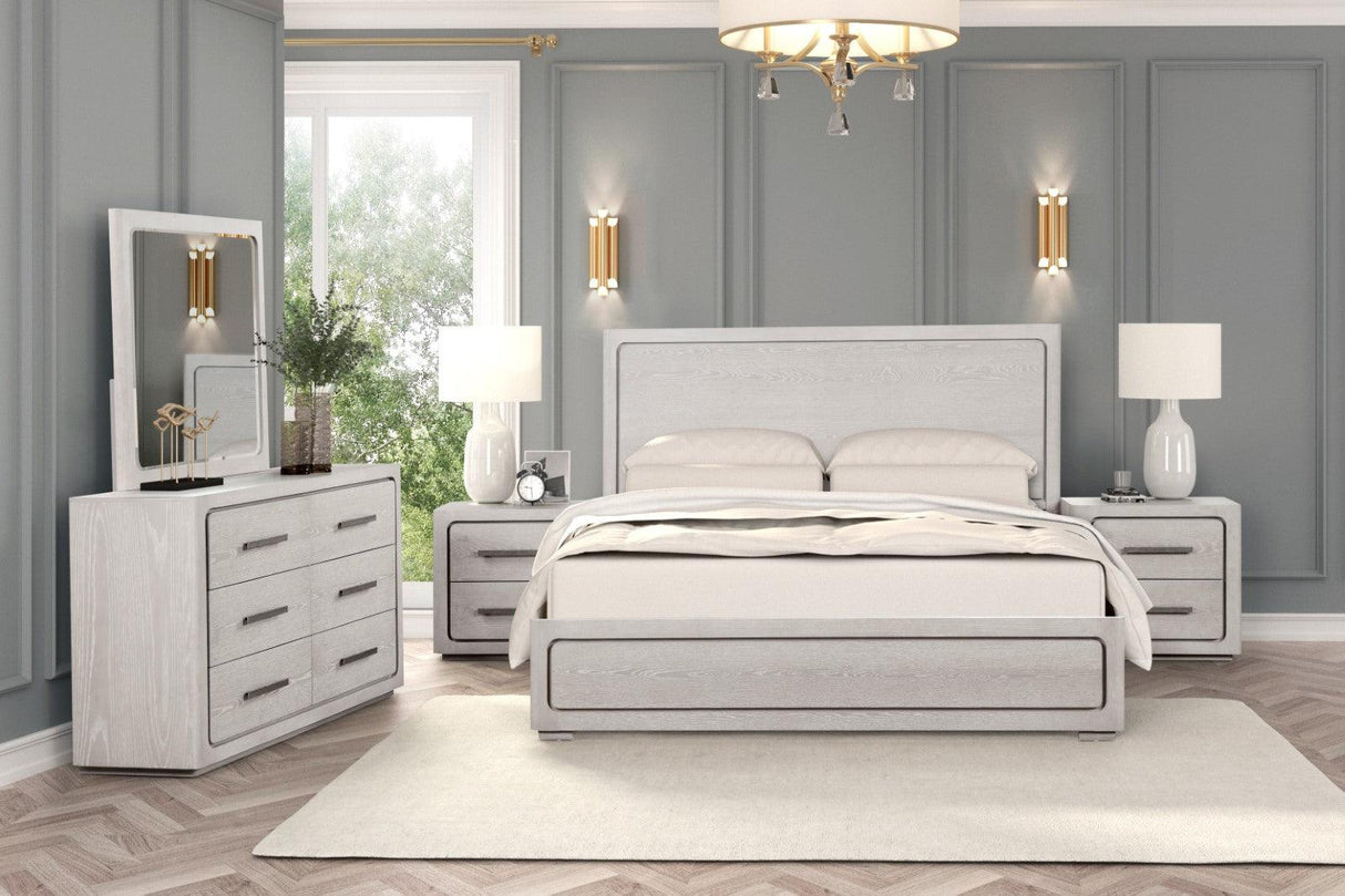 Crowthorne White Oak Queen Panel Bed by Furniture of America at Eve Furniture