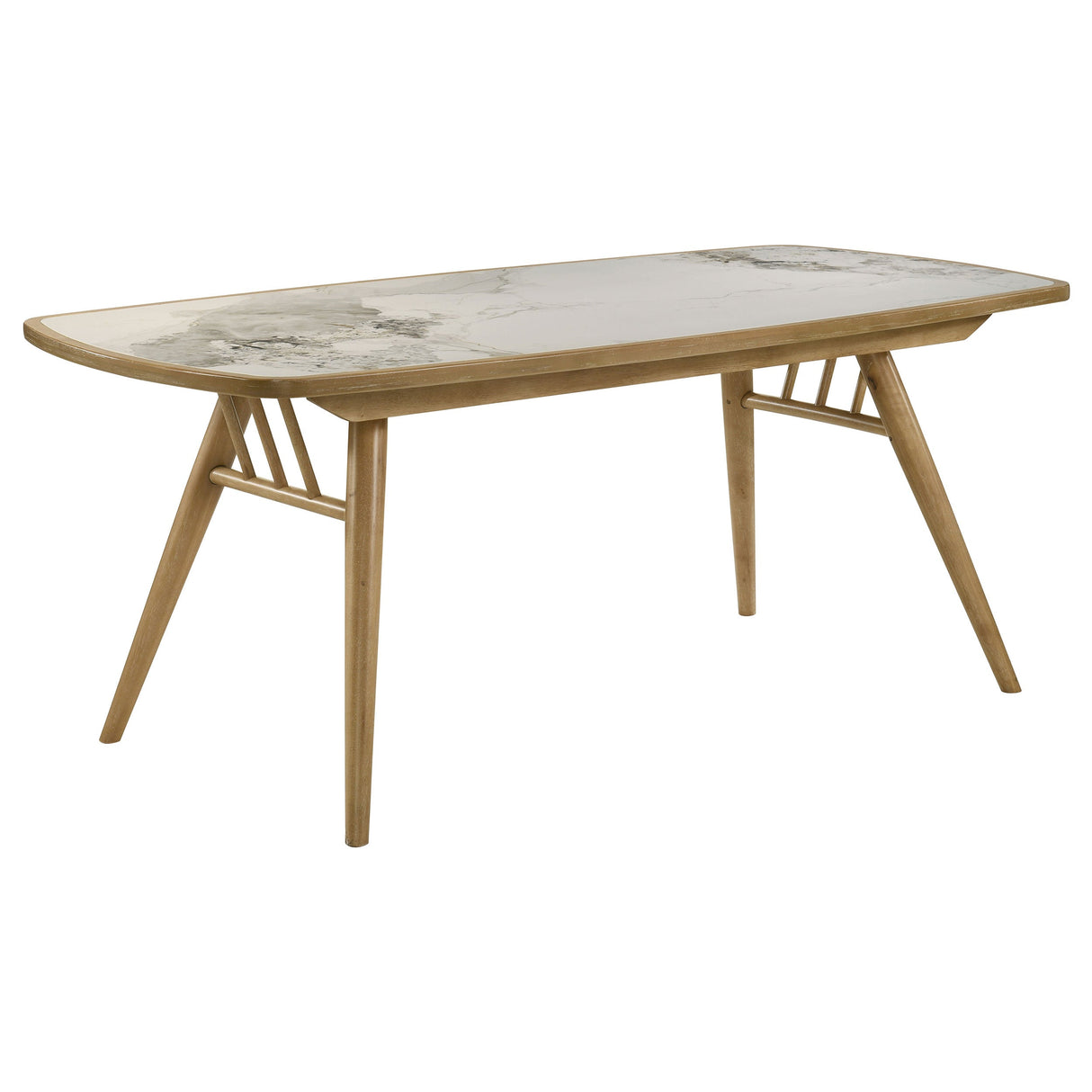 Croyden Weathered Natural 7-piece Rectangular Dining Set by Coaster at Eve Furniture