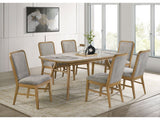 Croyden Weathered Natural 7-piece Rectangular Dining Set by Coaster at Eve Furniture