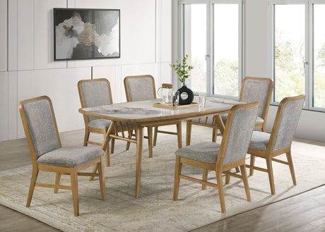 Croyden Weathered Natural 73-inch Rectangular Dining Table by Coaster at Eve Furniture