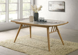 Croyden Weathered Natural 73-inch Rectangular Dining Table by Coaster at Eve Furniture