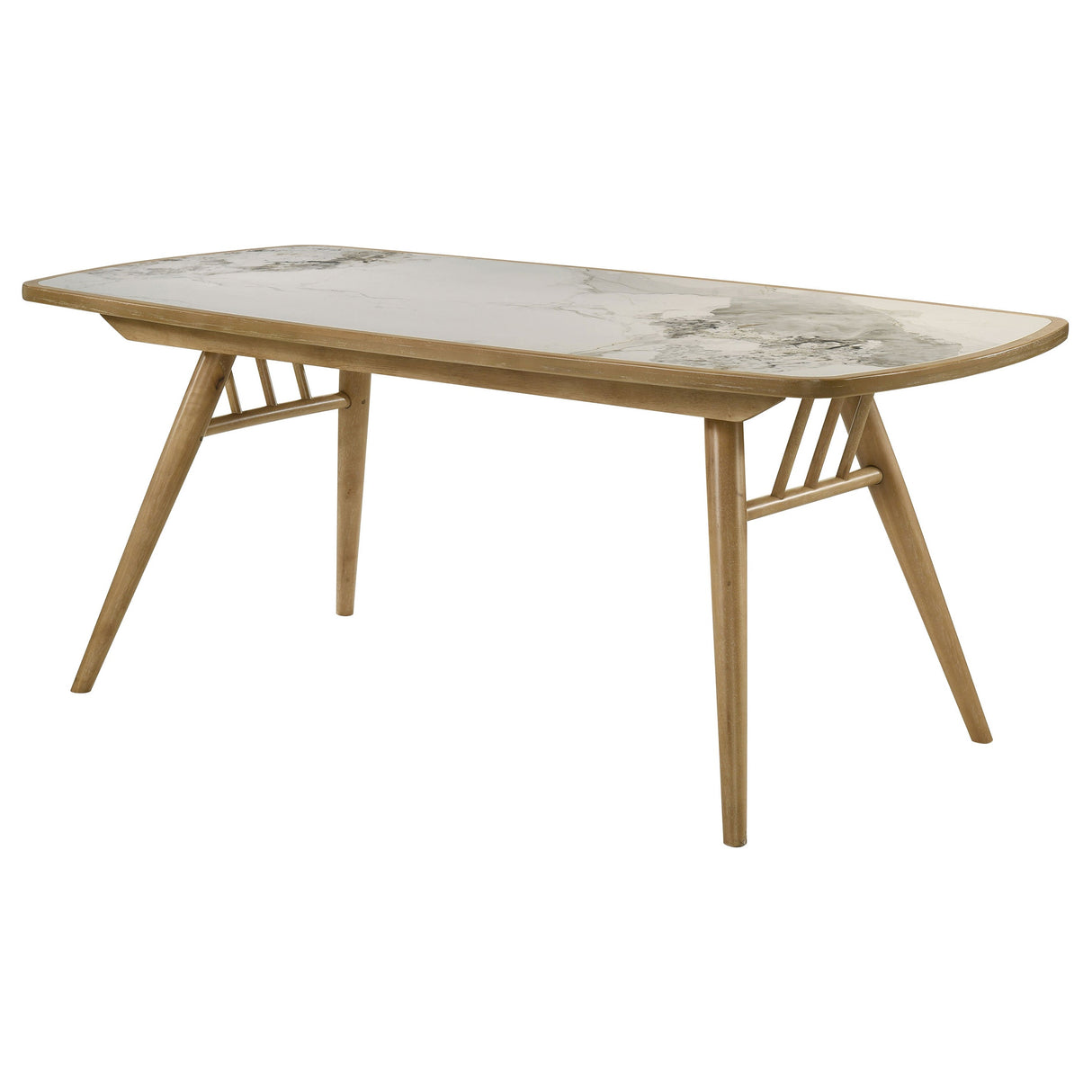 Croyden Weathered Natural 73-inch Rectangular Dining Table by Coaster at Eve Furniture