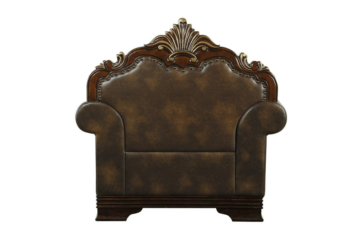 Croydon Brown Chair by Homelegance at Eve Furniture