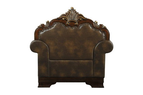 Croydon Brown Chair by Homelegance at Eve Furniture