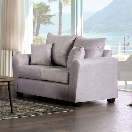 Croydon Light Gray Loveseat by Furniture of America at Eve Furniture