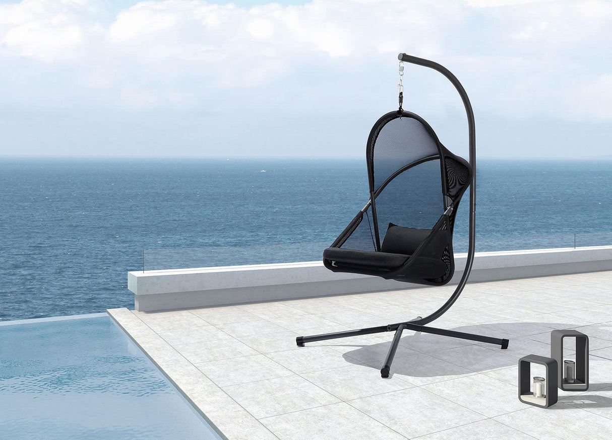 Crush Black Swing Chair by Furniture of America at Eve Furniture