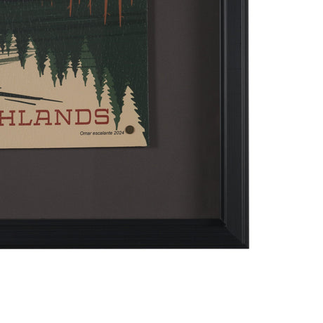 Cryptid Tourism III by Omar Escalante Textured Framed Artwork Matted under Glass by Mercana at Eve Furniture