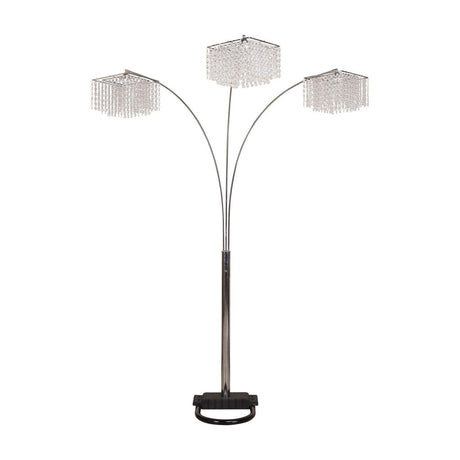 Crystal Chrome 87" Floor Lamp by Crown Mark at Eve Furniture