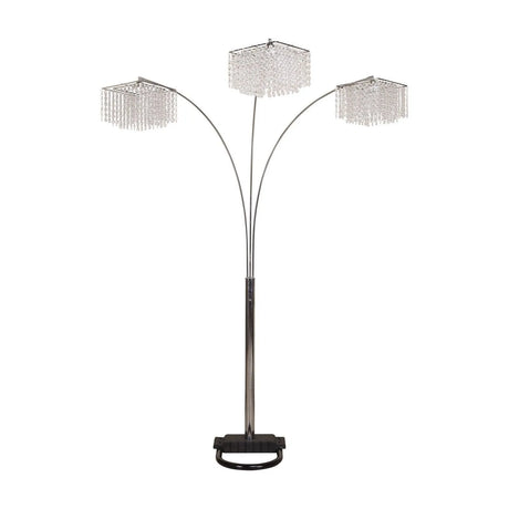 Crystal Chrome 87" Floor Lamp by Crown Mark at Eve Furniture