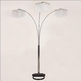 Crystal Chrome 87" Floor Lamp by Crown Mark at Eve Furniture