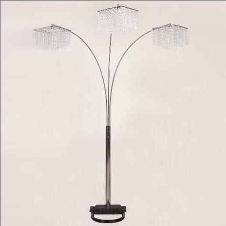 Crystal Chrome 87" Floor Lamp by Crown Mark at Eve Furniture
