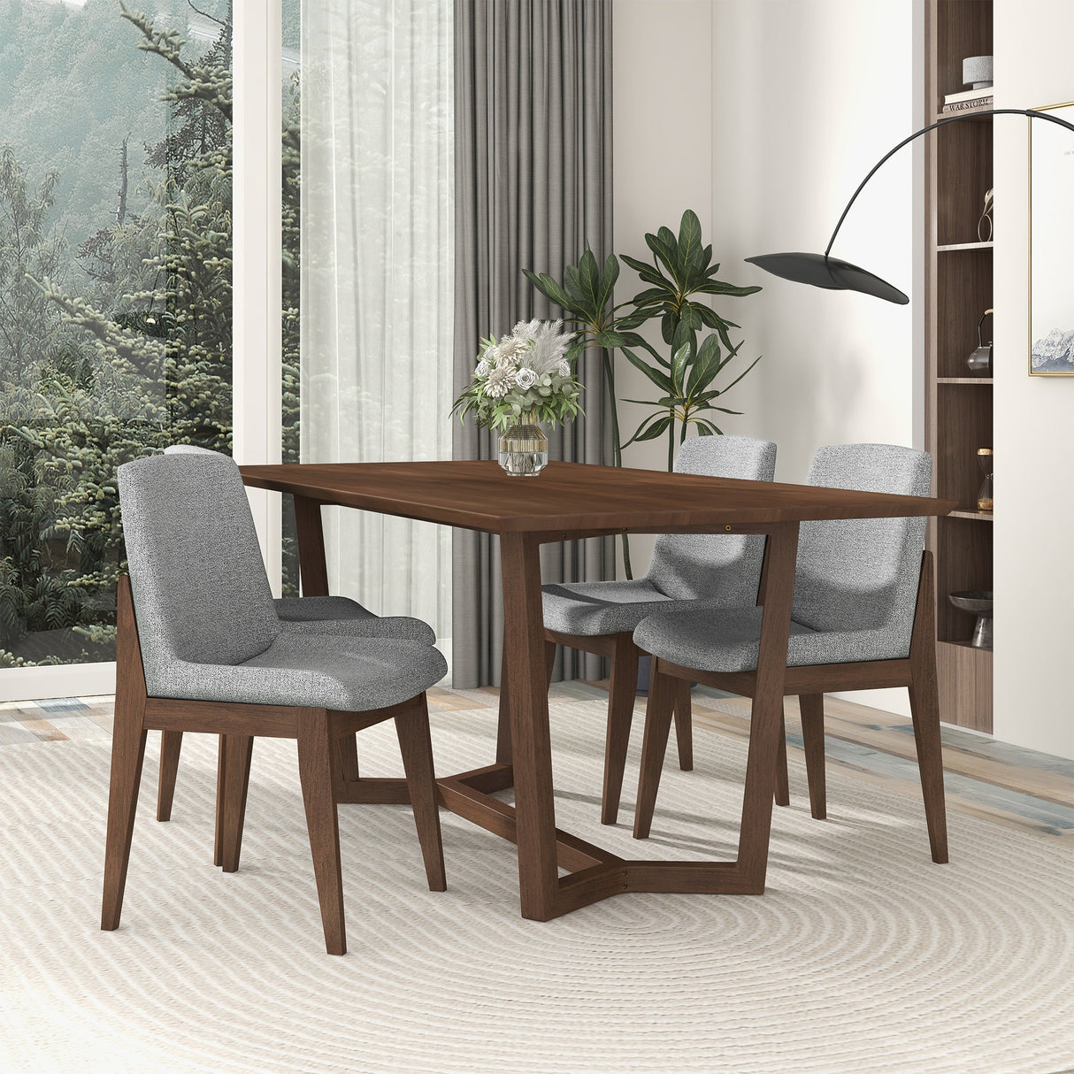 Crystal Dining Chair (Set of 2, Light Grey) by Ashcroft Furniture at Eve Furniture