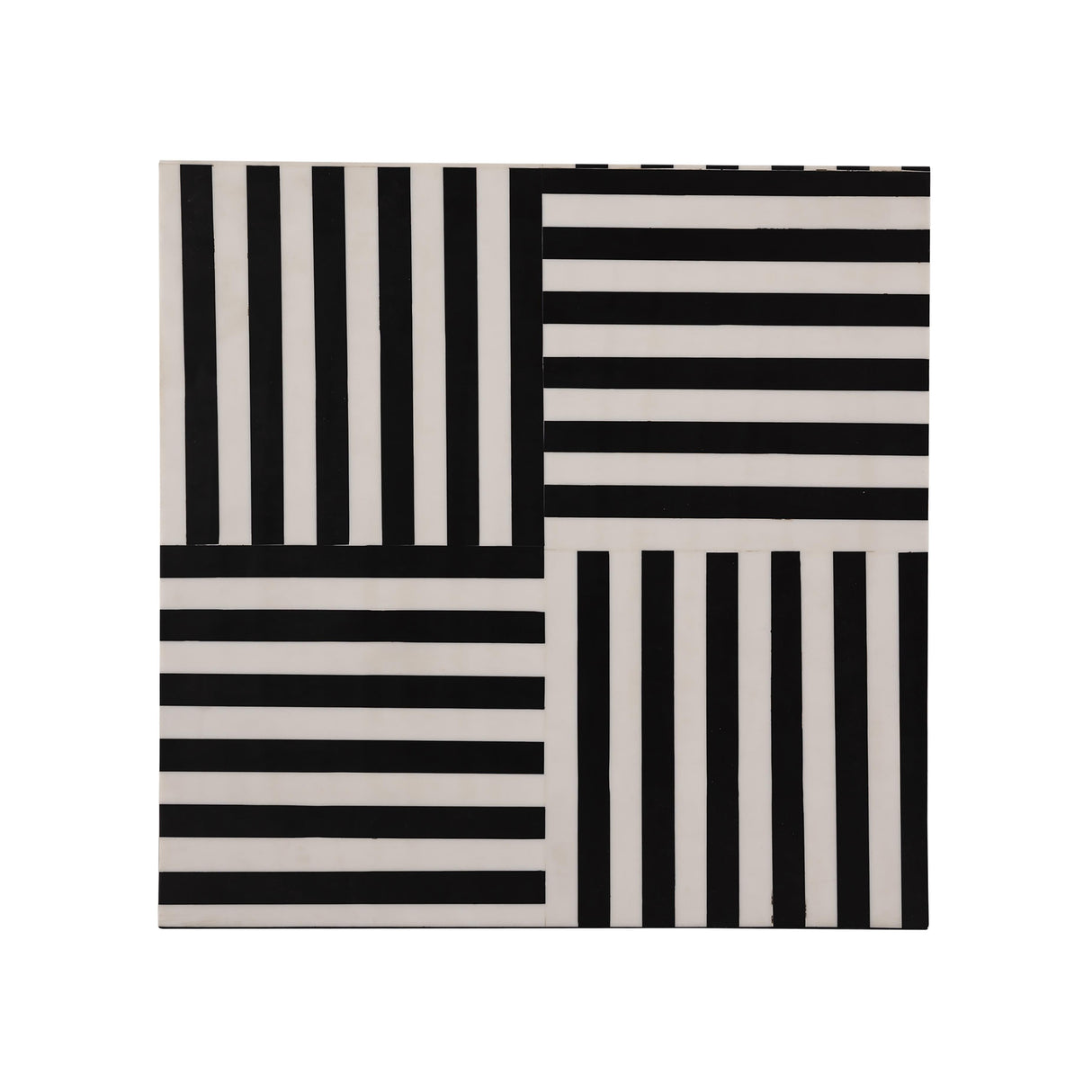 Cube Black and White Side Table by TOV Furniture at Eve Furniture
