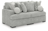 Cuddle Plush Arctic 2-Piece Modular Loveseat by Ashley at Eve Furniture