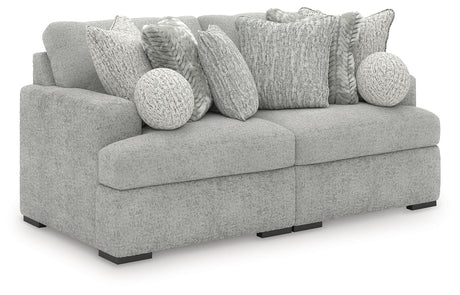 Cuddle Plush Arctic 2-Piece Modular Loveseat by Ashley at Eve Furniture
