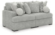 Cuddle Plush Arctic 2-Piece Modular Loveseat by Ashley at Eve Furniture